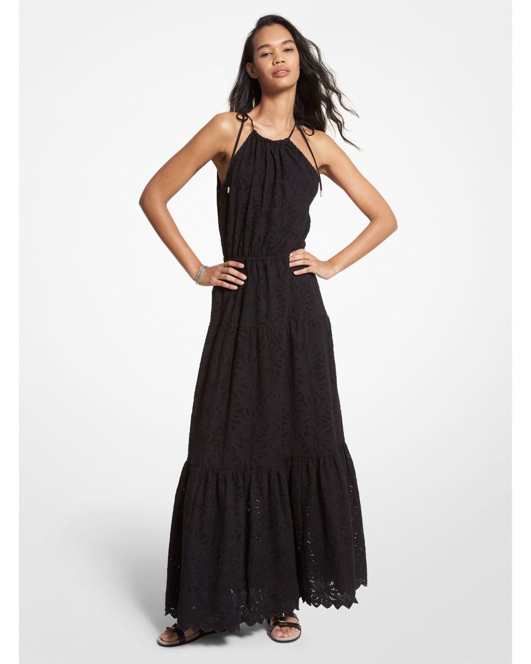 Cotton top halter dress