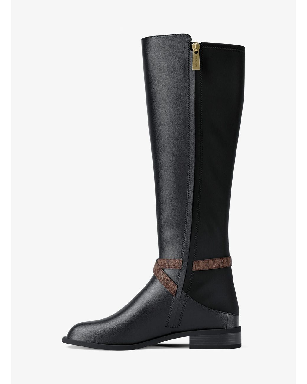 MICHAEL Michael Kors Black Michael Kors Rachel Signature Logo Trim Boot