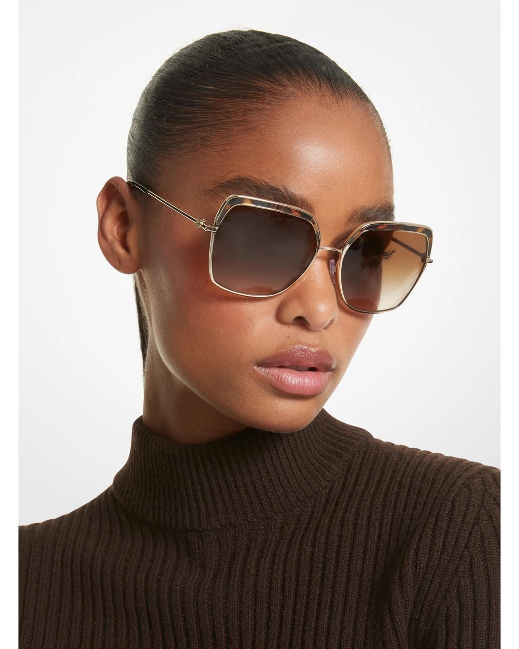 Michael Kors White Mk Greenpoint Sunglasses