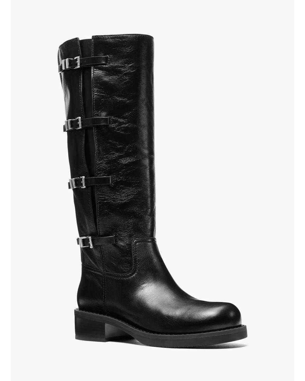 MICHAEL Michael Kors Black Mk Darrington Leather Boot