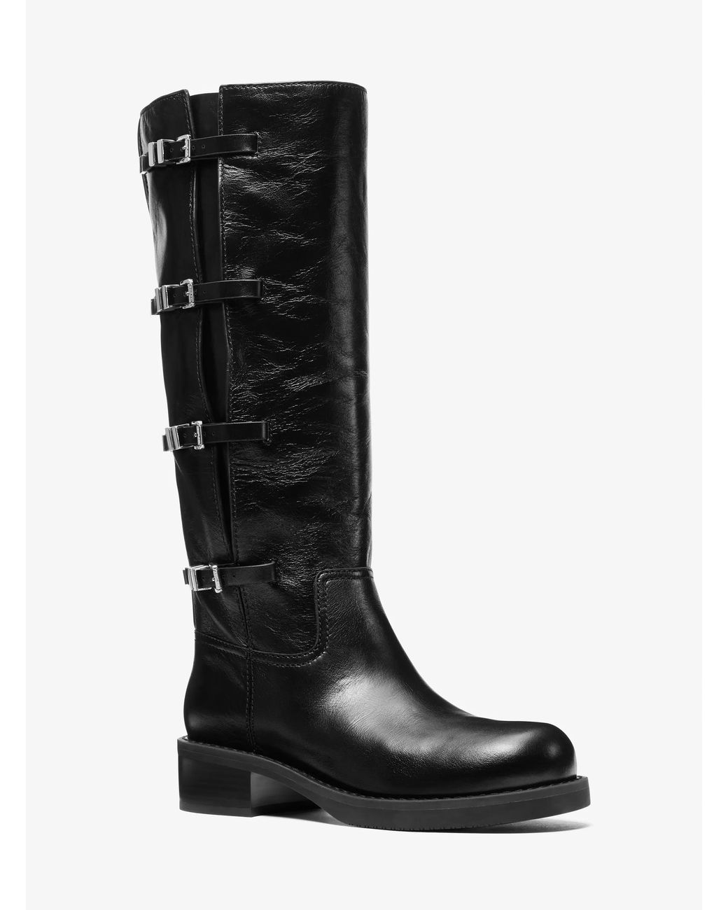 MICHAEL Michael Kors Black Mk Darrington Leather Boot