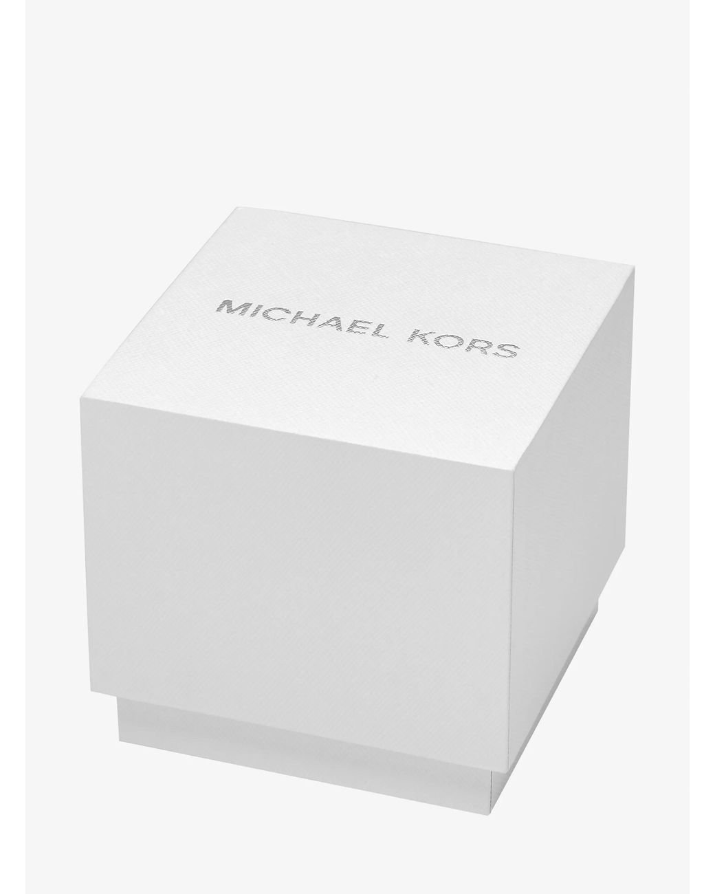 Michael Kors White Mini Bryant Pavé Logo-Tone Watch