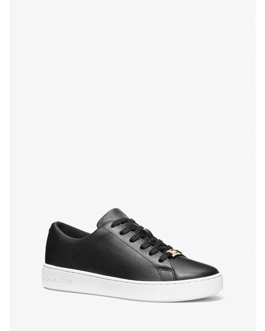 MICHAEL Michael Kors White Mk Keaton Leather Trainers