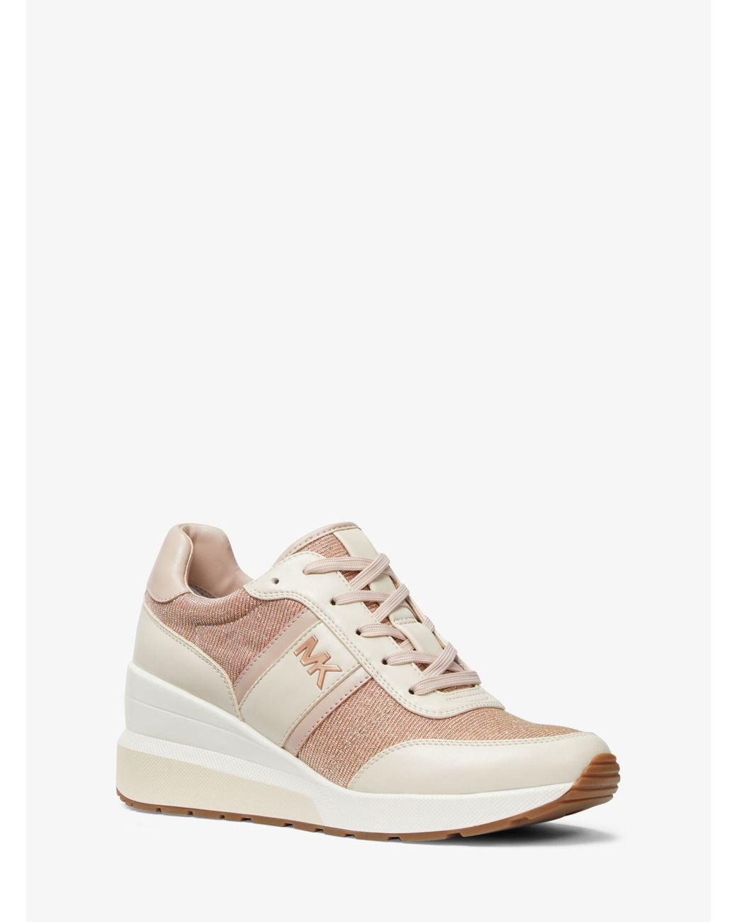【Michael Kors】Dash Glitter Chain Mesh and Leather Trainer Dash Glitter Chain Mesh and Leather Trainer | Michael Kors [US]