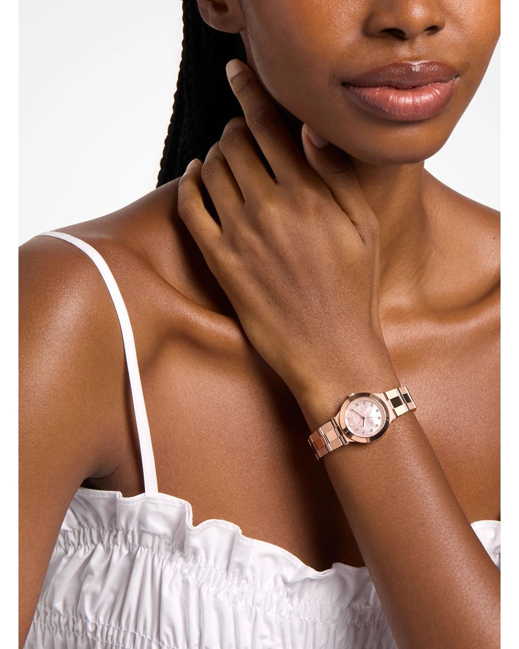 Michael Kors Pink Petite Billie-Tone Watch