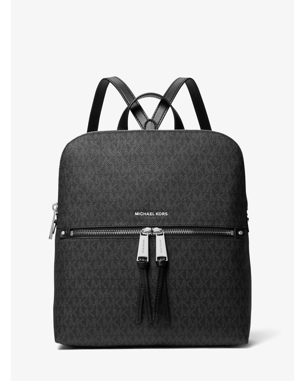 Michael kors rhea slim backpack black best sale