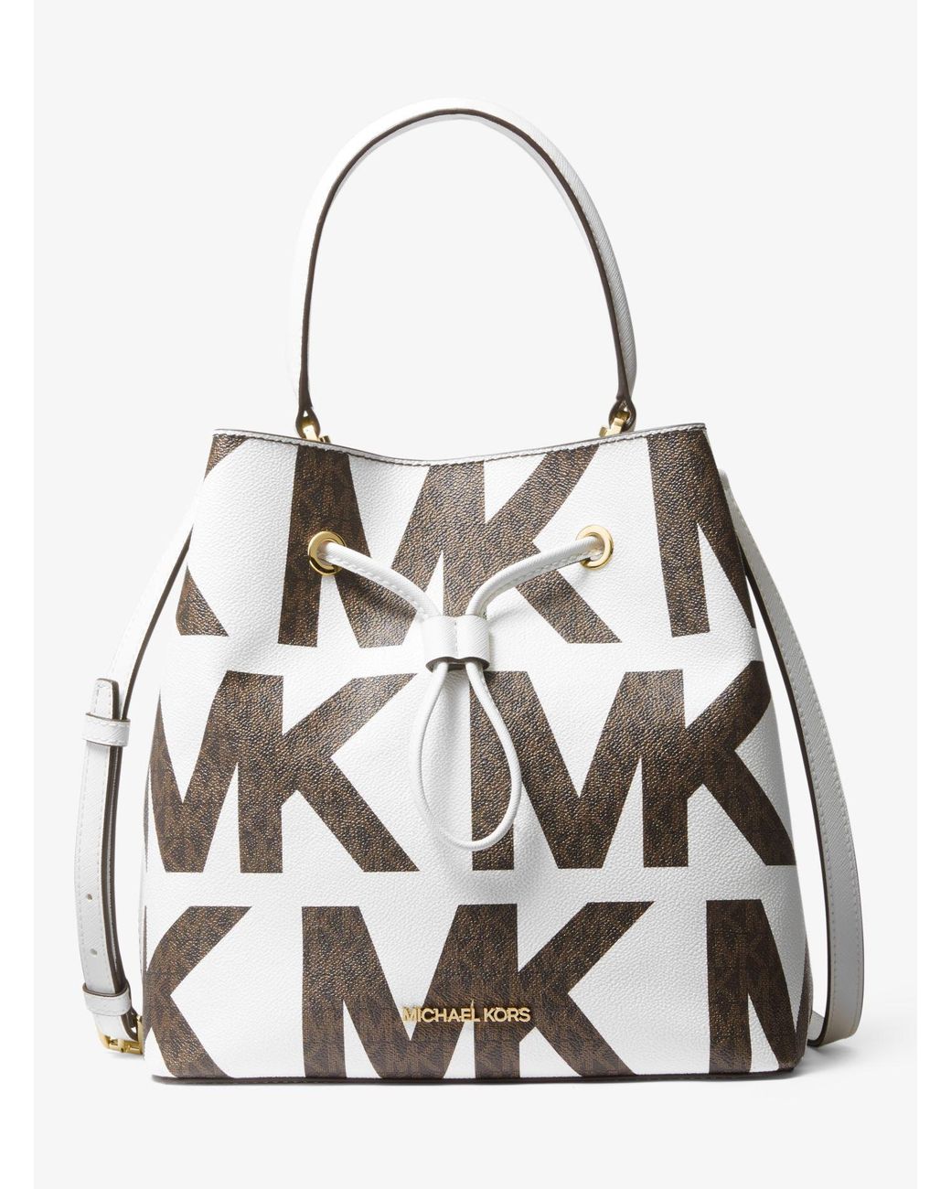 Michael Kors Canvas Suri Large Graphic Logo Shoulder Bag Lyst