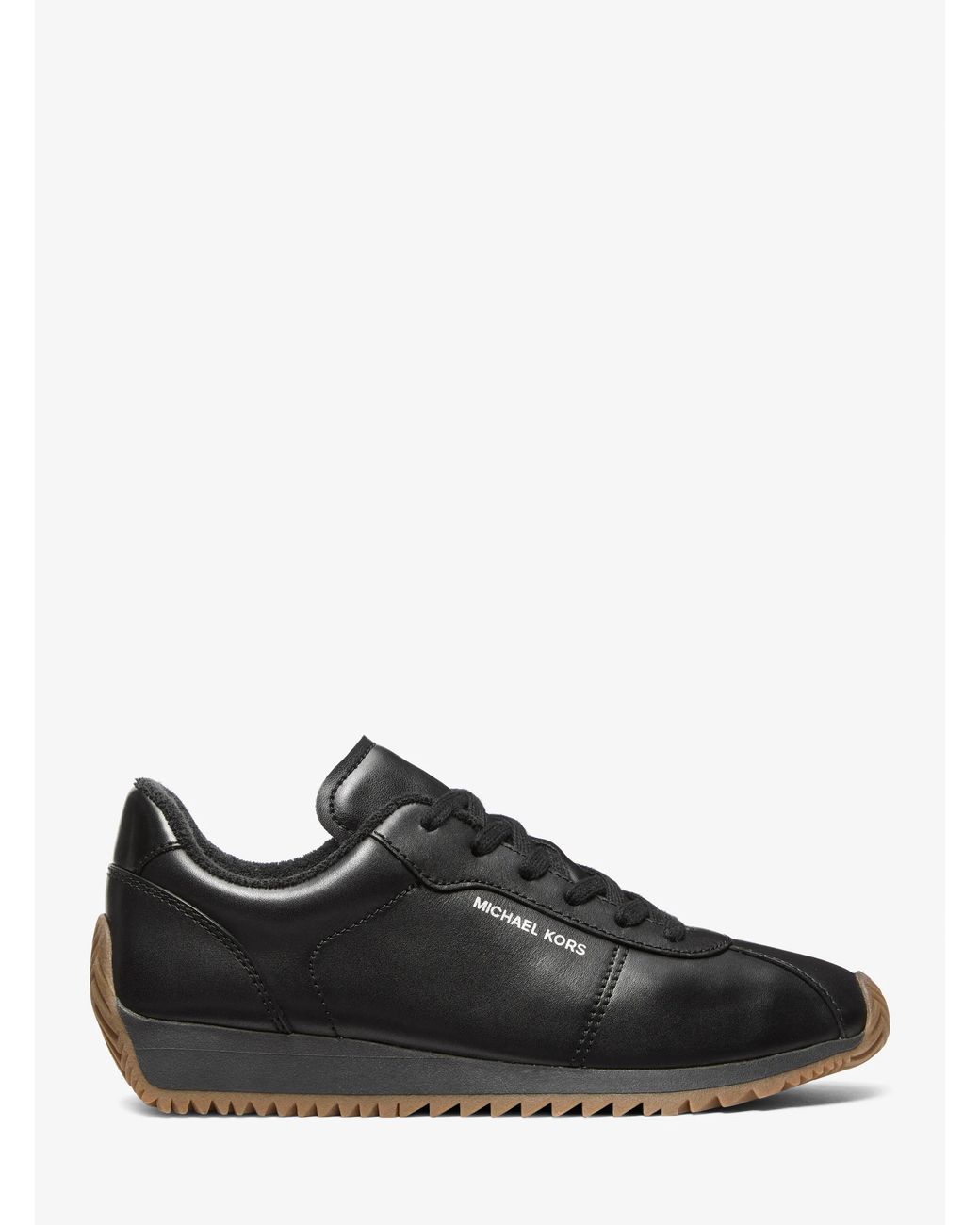 MICHAEL Michael Kors Black Mk Rhodes Leather Trainer