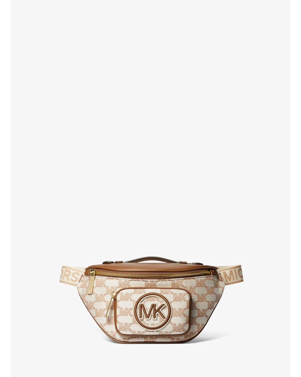 Michael Kors Erin Extra-small Logo Jacquard Belt Bag | Lyst