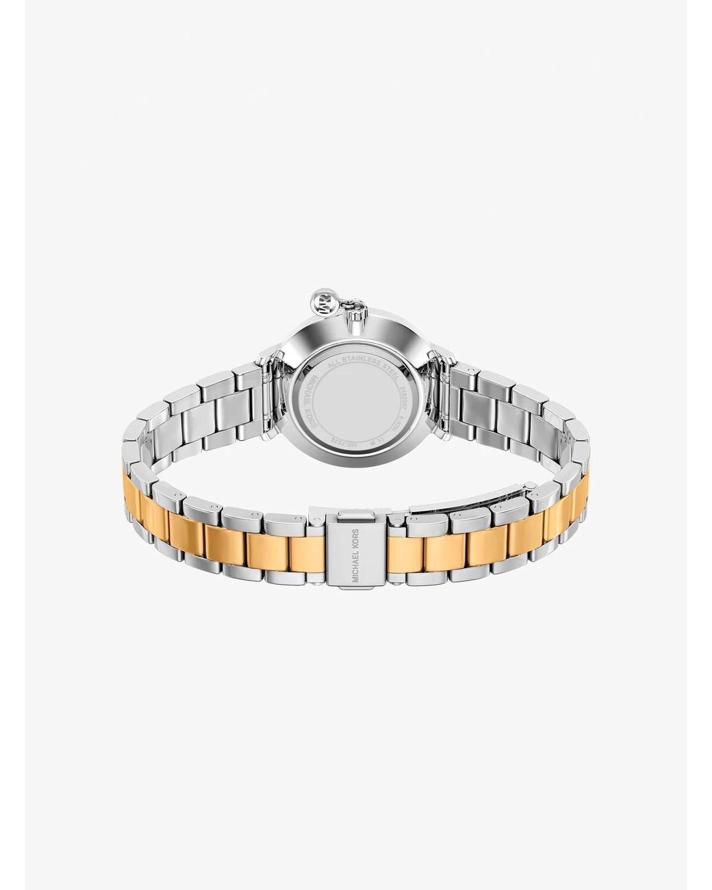 Michael Kors Metallic Mini Pyper Pavé Two-Tone Watch