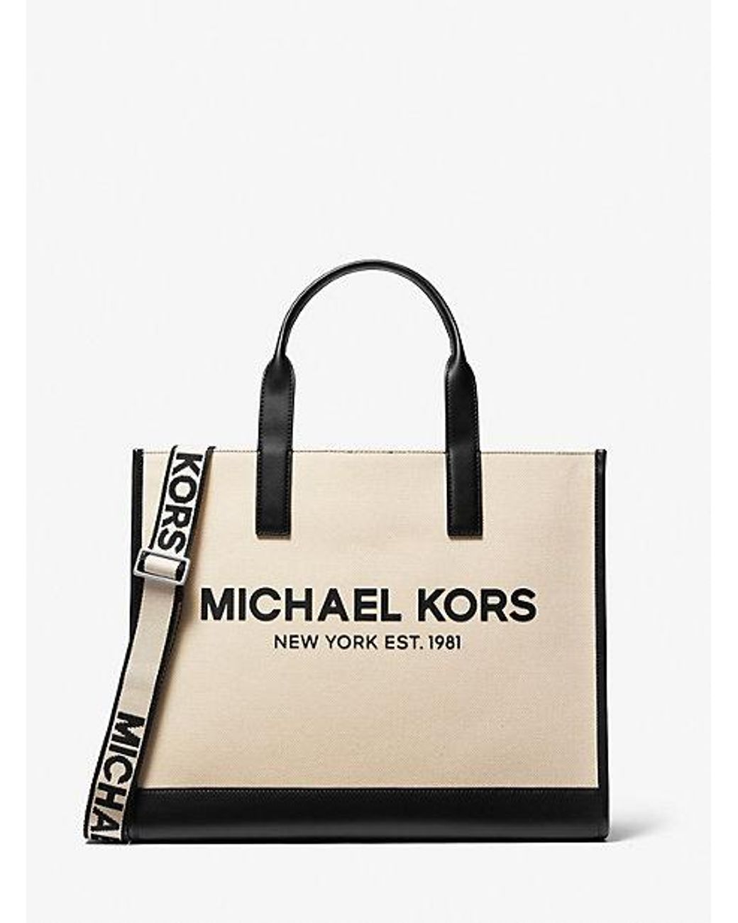 Michael Kors Cooper Canvas Tote Bag in Natural for Men Lyst Canada