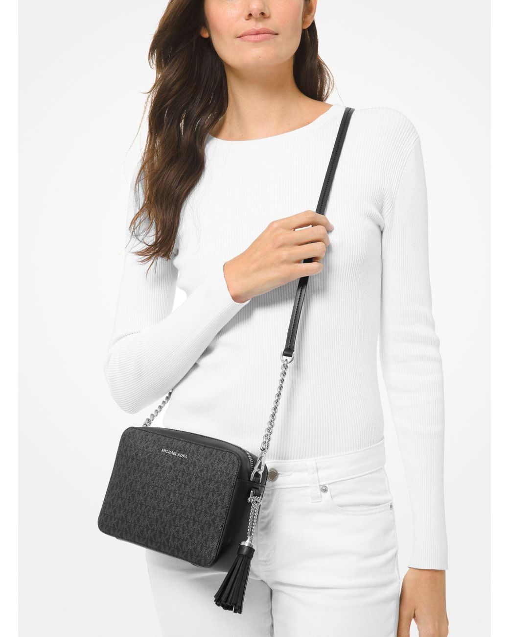 Michael kors sales black ginny bag