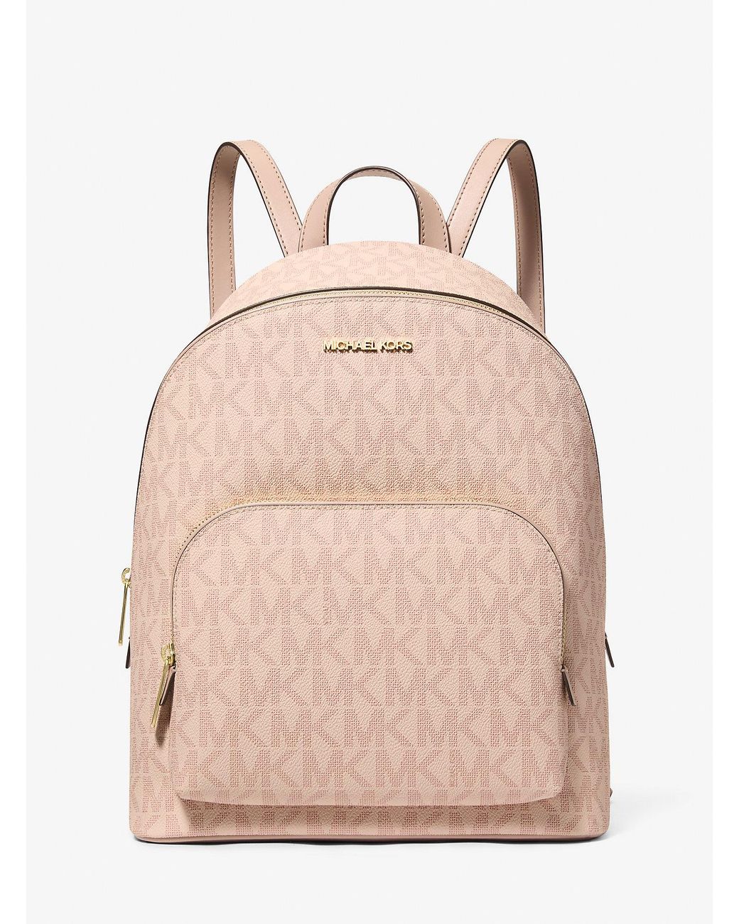 Michael Kors Outlet Mk Connie Medium Signature Logo Backpack in Natural ...