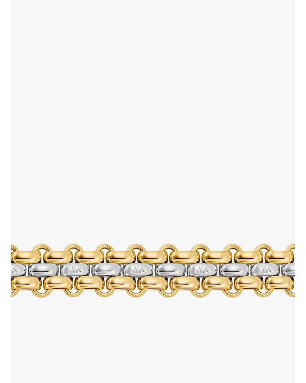 Michael Kors Metallic Two-Tone 3-Link Bracelet
