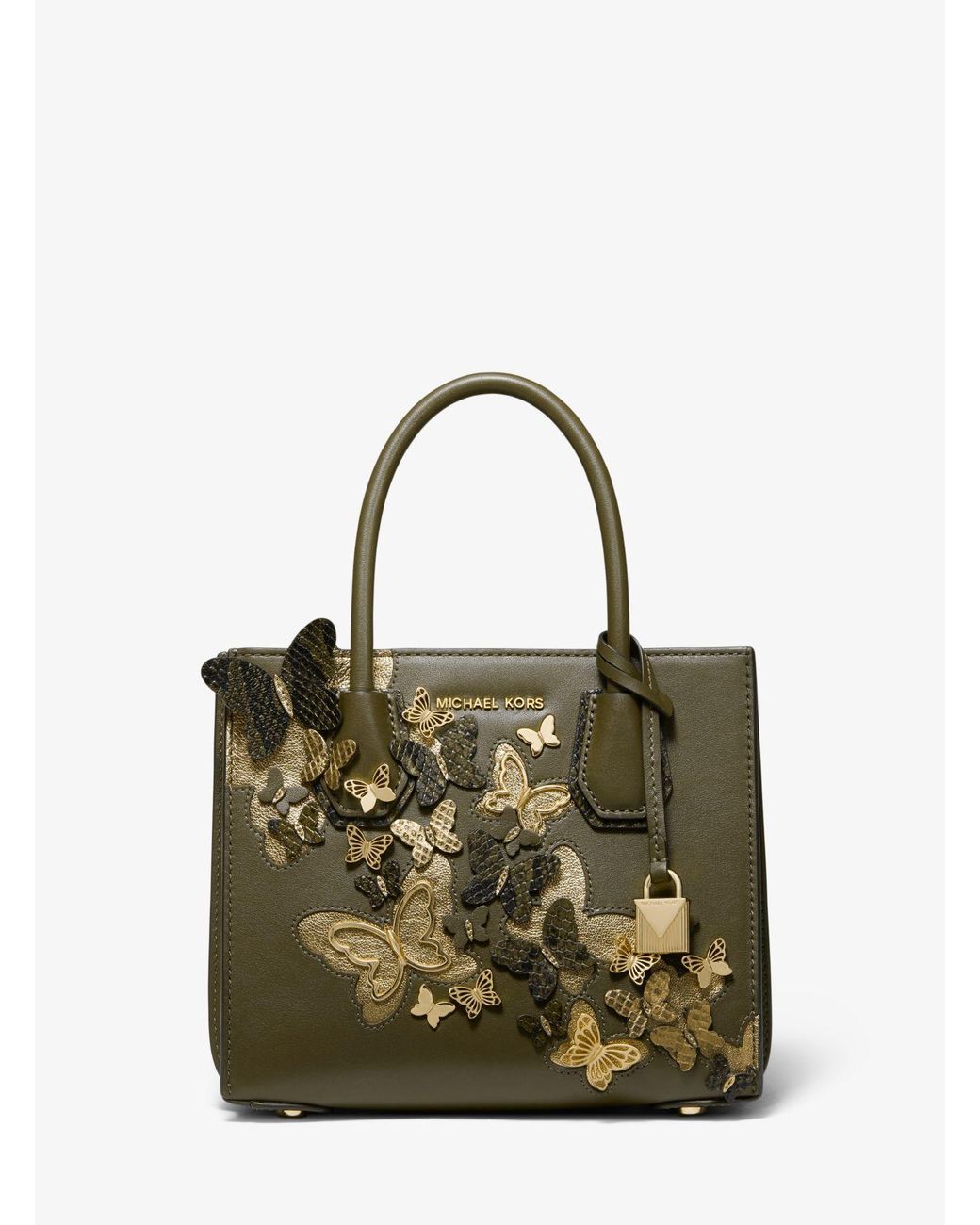 Michael kors mercer floral embellished leather crossbody cheap