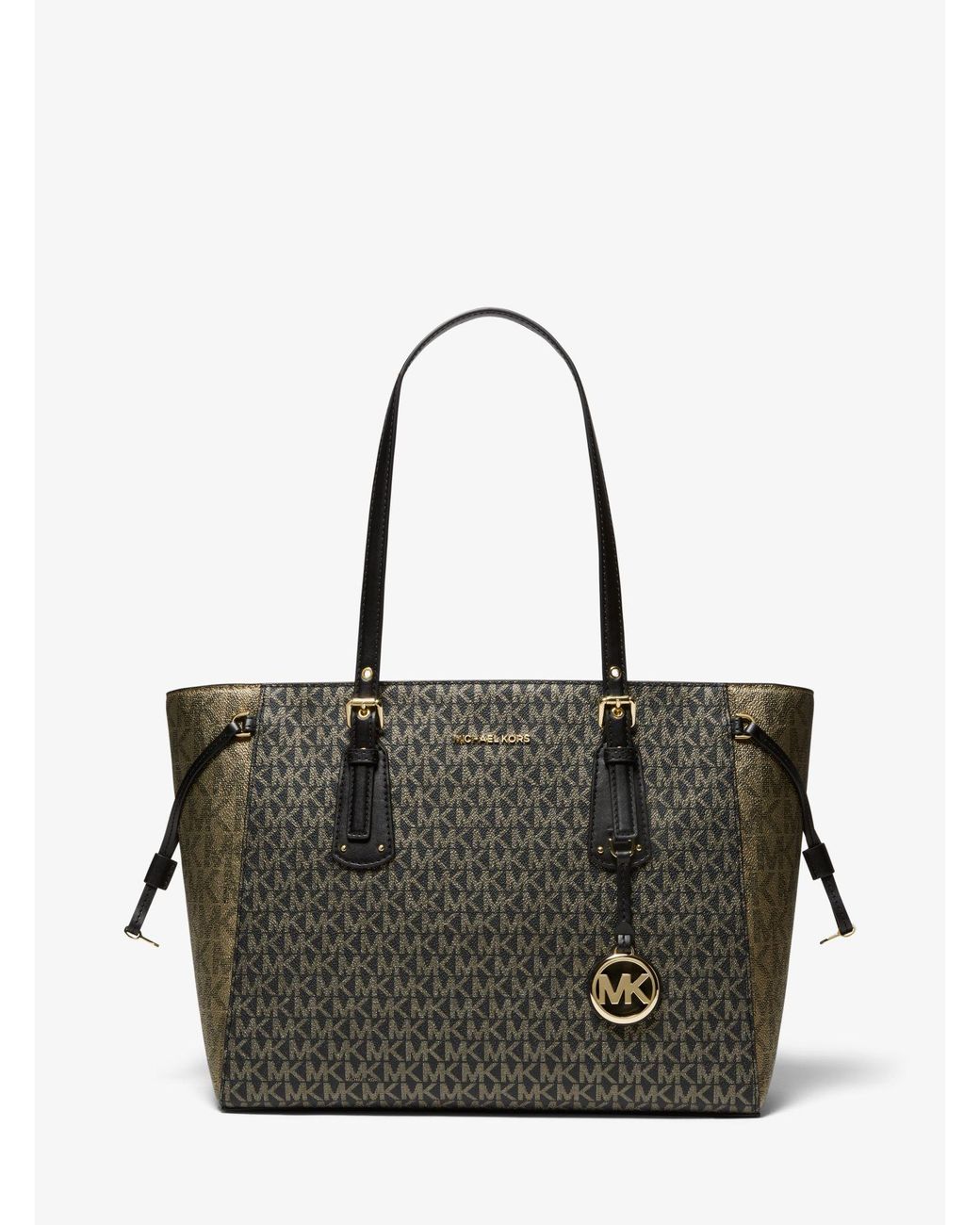 Mk voyager medium logo best sale tote bag