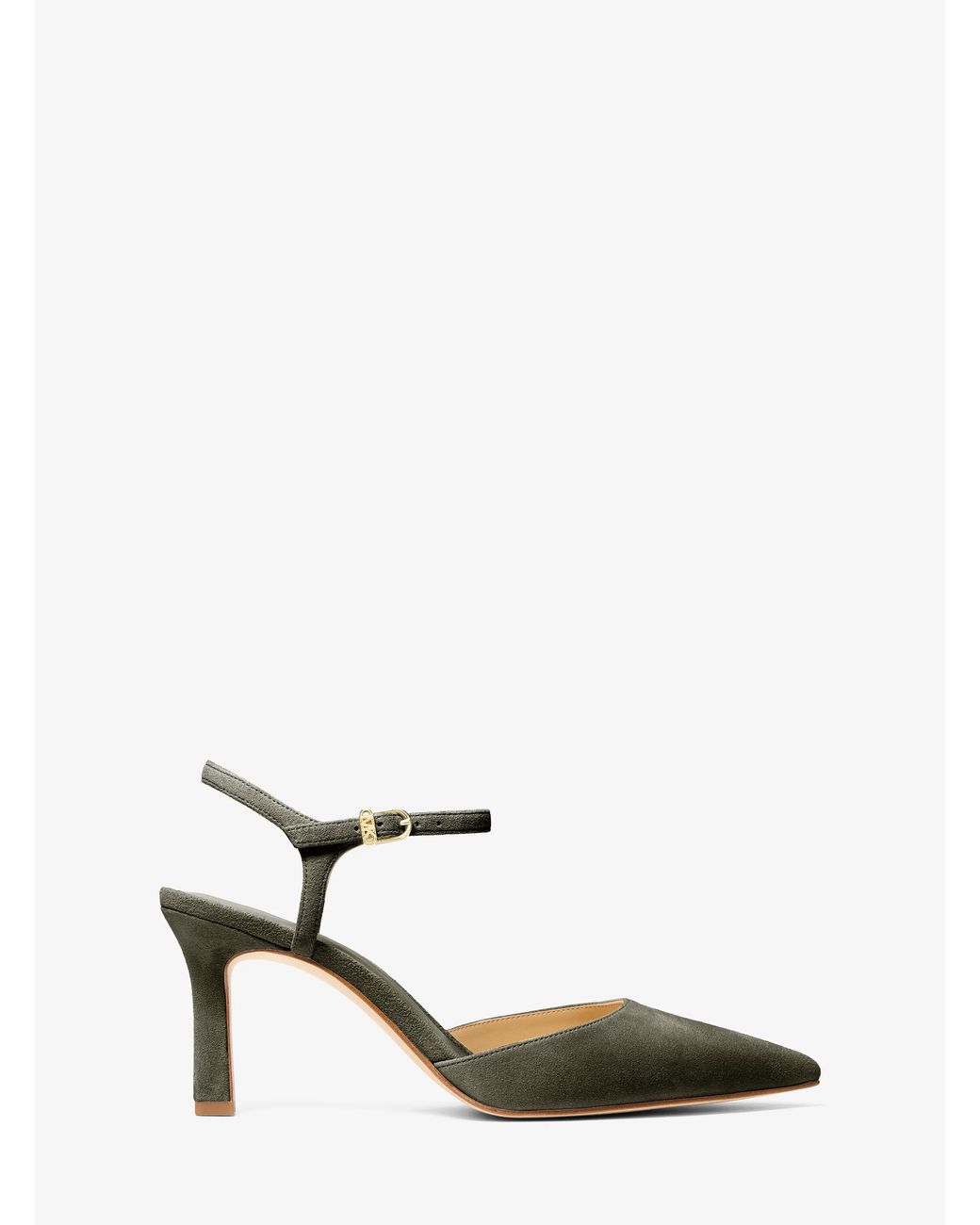Michael Kors Metallic Mk Amara Suede Slingback Pump