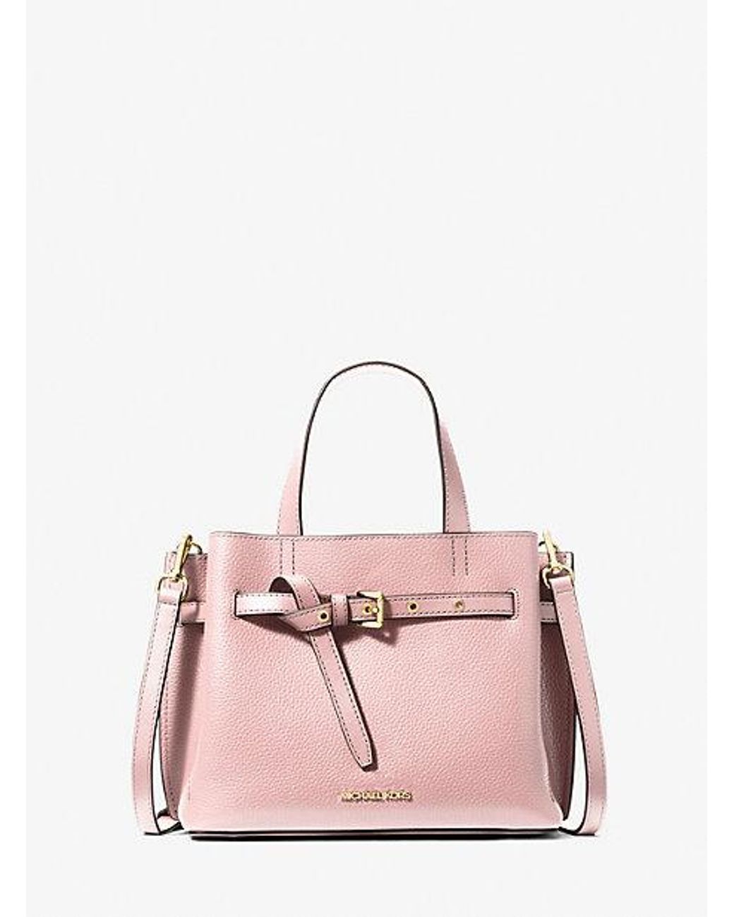 Michael Kors good Emilia Small Bucket Messenger Crossbody Bag Pink