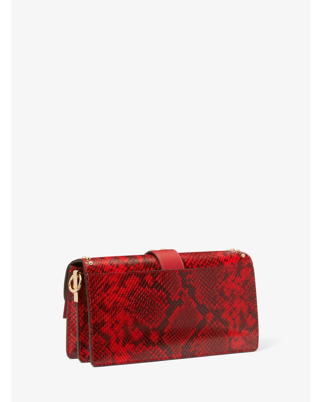 MICHAEL Michael Kors Greenwich Medium Studded Snake Embossed 