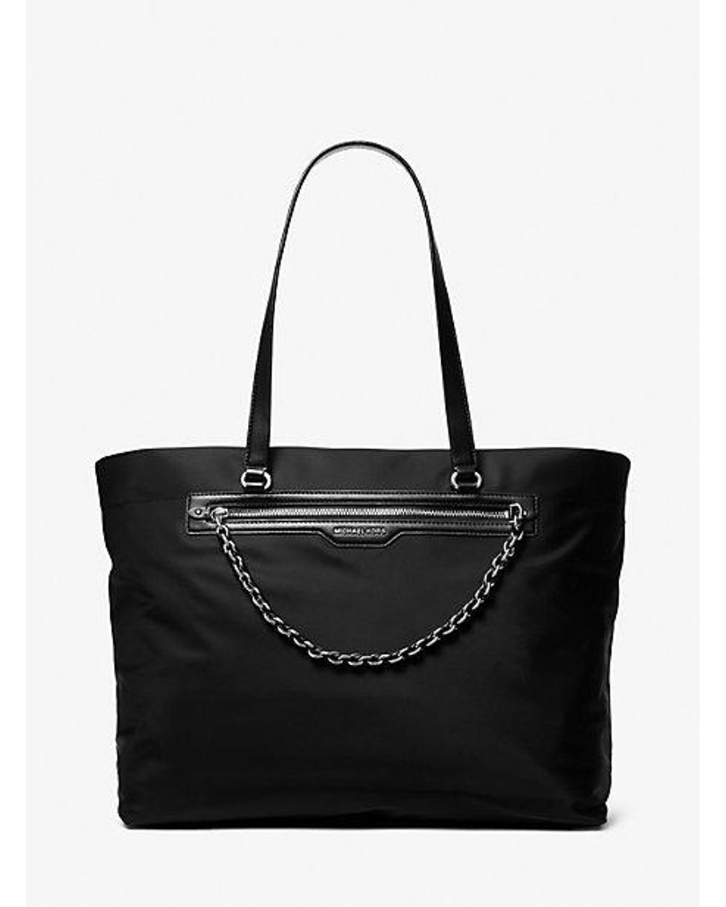Michael Kors Mk Slater Extra Large Recycled Nylon Tote Bag in Black Lyst