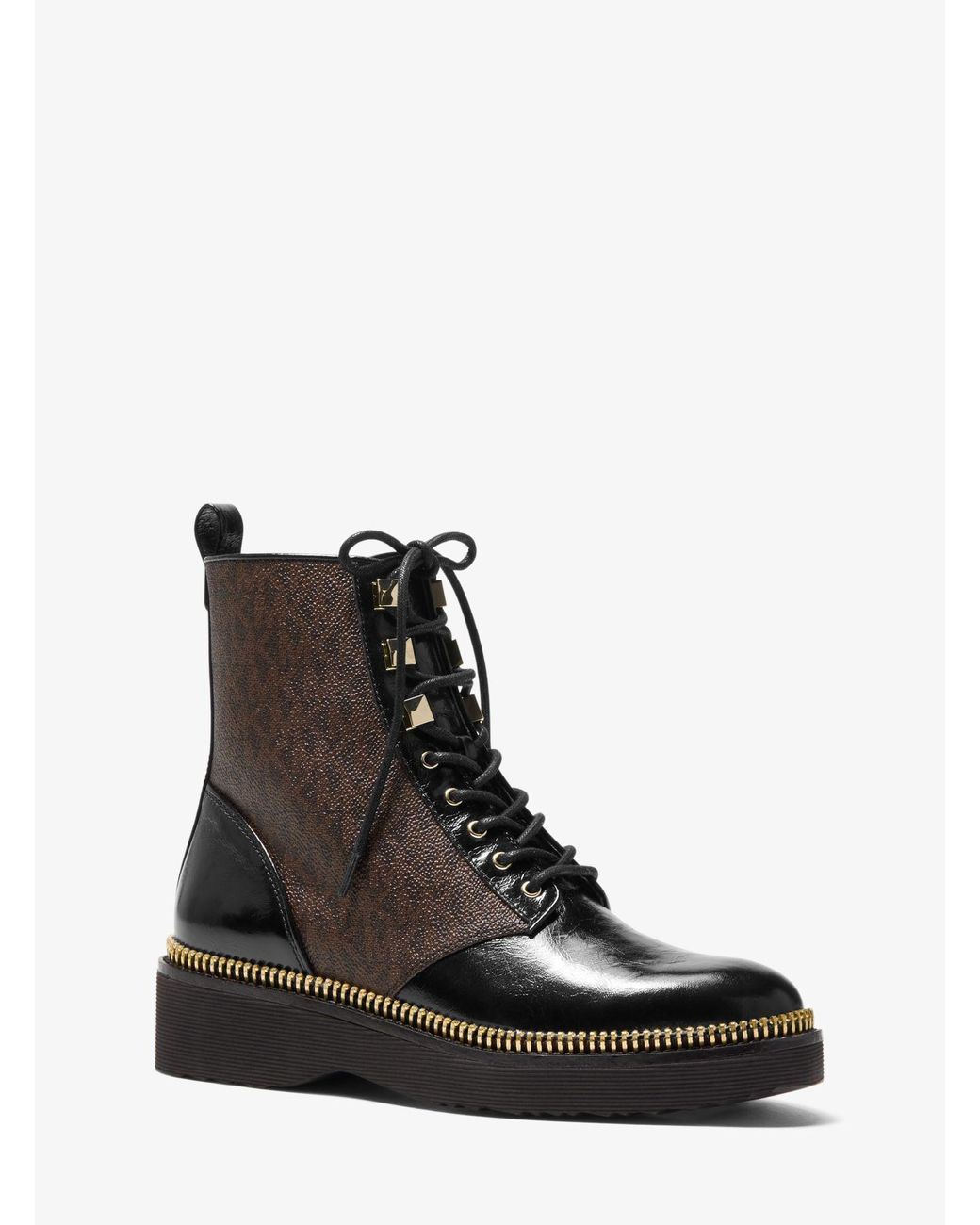michael michael kors women's haskell platform combat boots