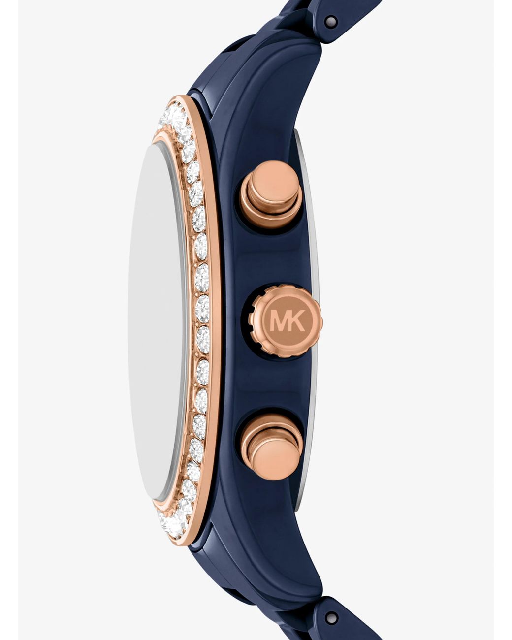 Michael Kors Blue Mk Lexington Pavé-Tone Watch