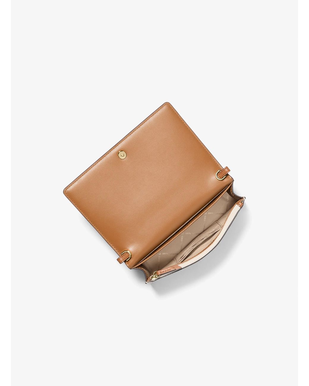 MICHAEL Michael Kors Natural Mk Jet Set Medium Signature Logo Crossbody Bag