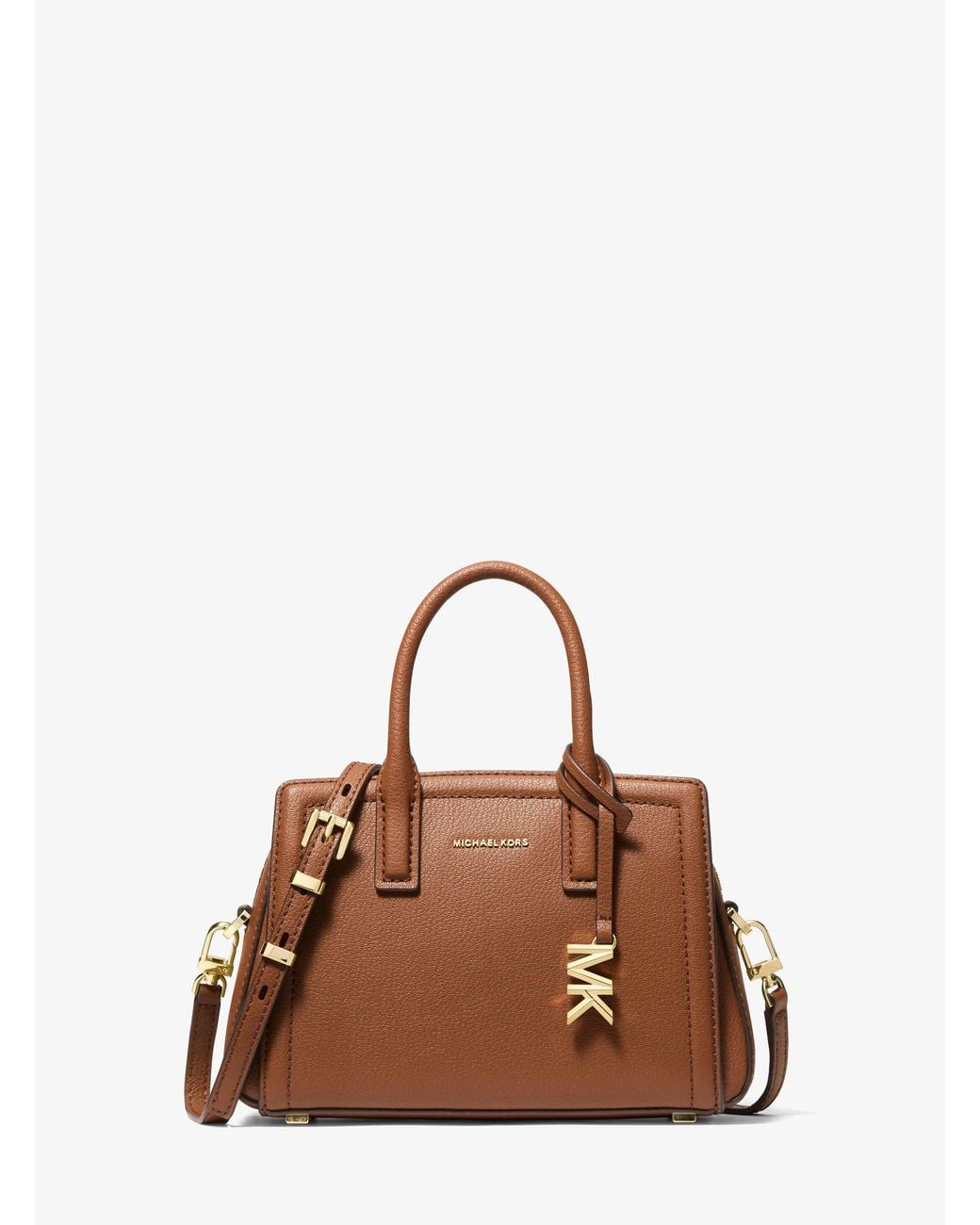 MICHAEL Michael Kors Brown Mk Laila Extra-Small Leather Crossbody Bag