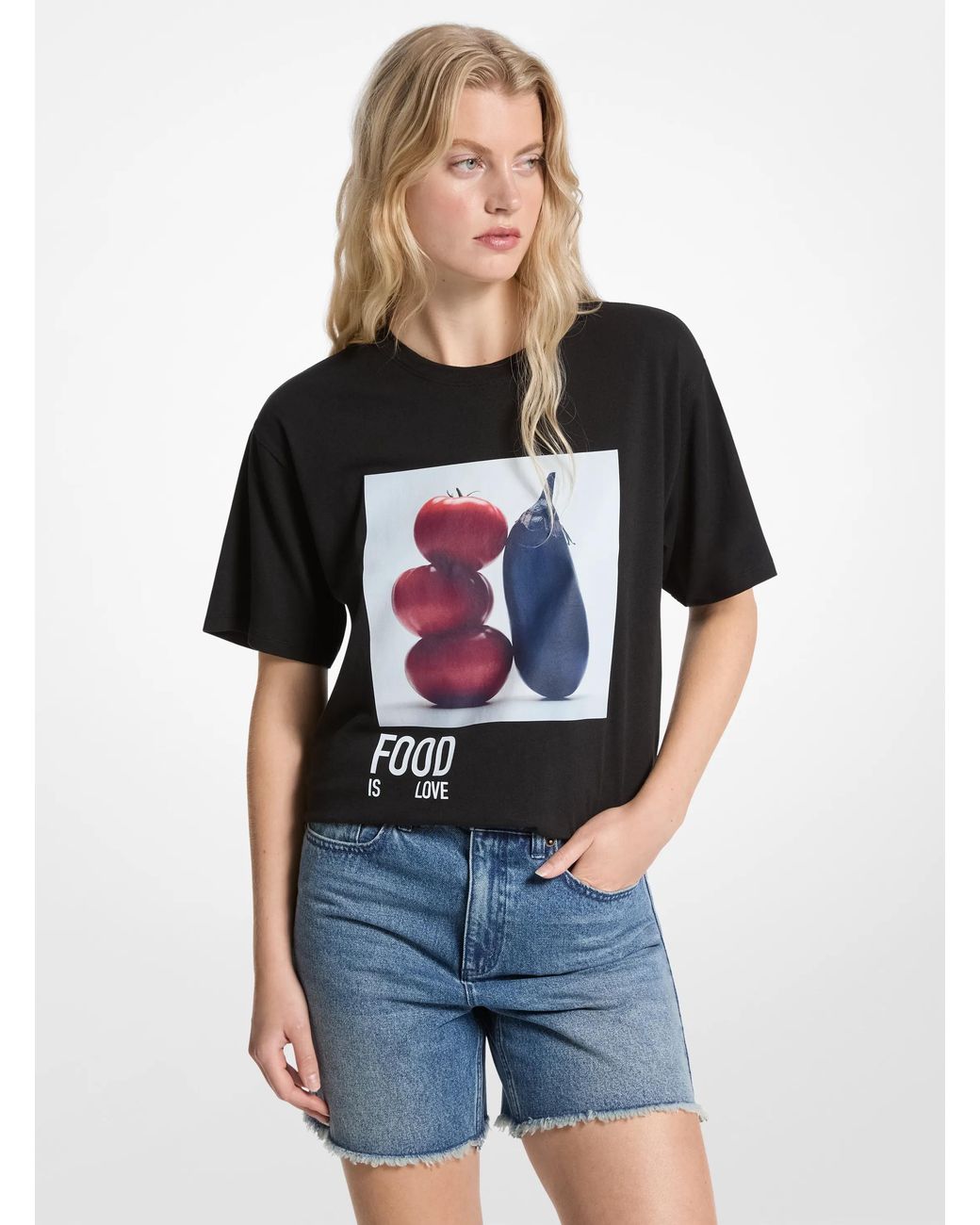 MICHAEL Michael Kors Blue Watch Hunger Stop Cotton T-Shirt
