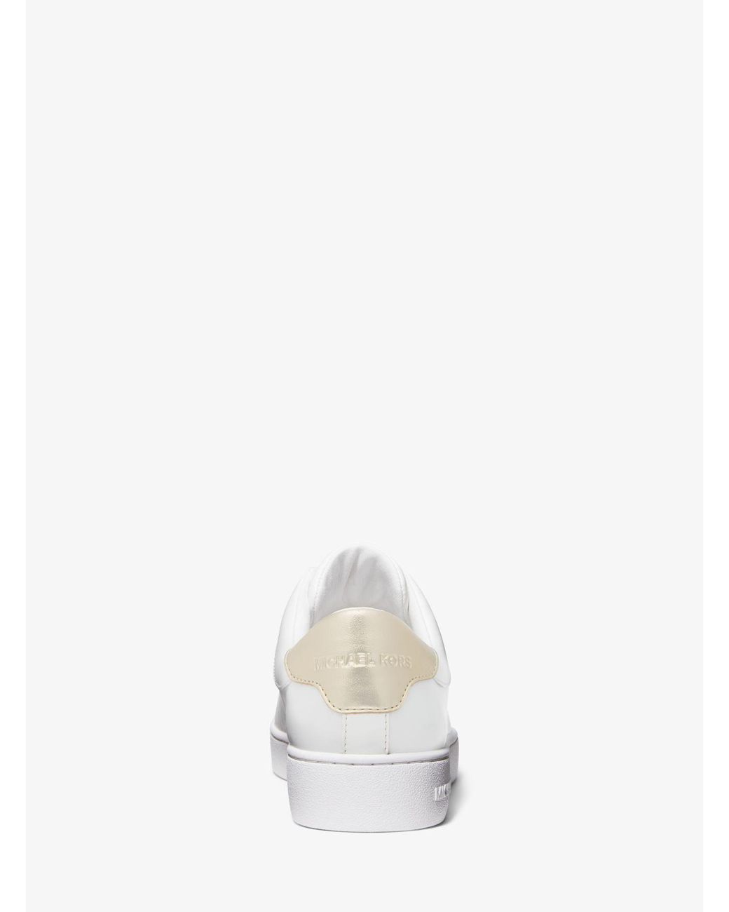 Michael kors white leather best sale sneakers