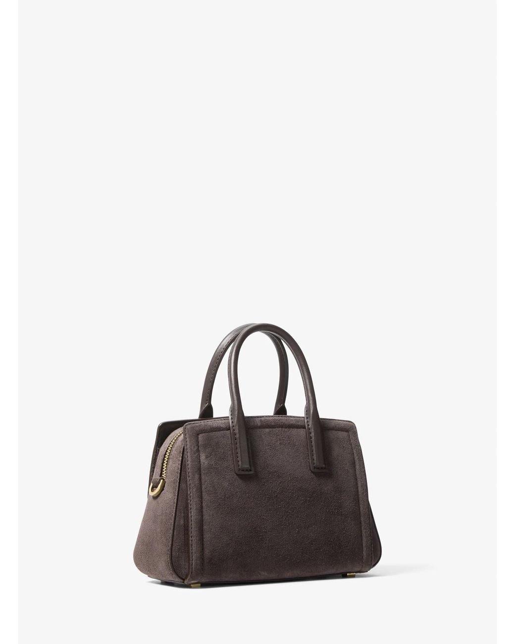 Michael Kors Brown Laila Extra-Small Suede Convertible Crossbody Bag
