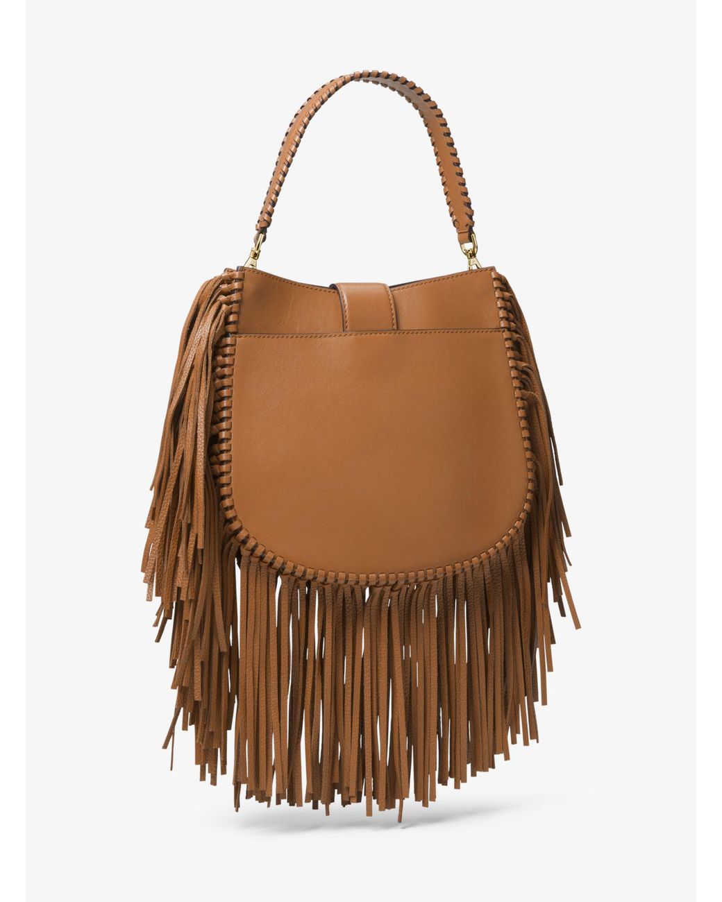Lillie medium fringed leather shoulder bag Clearance