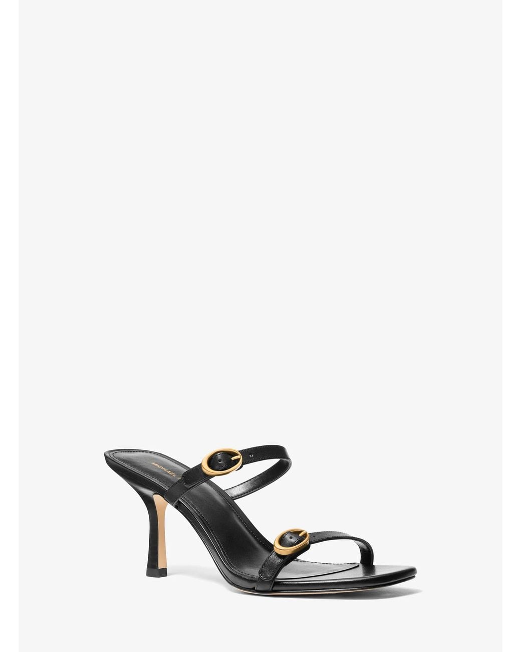 MICHAEL Michael Kors White Michael Kors Kya Leather Sandal
