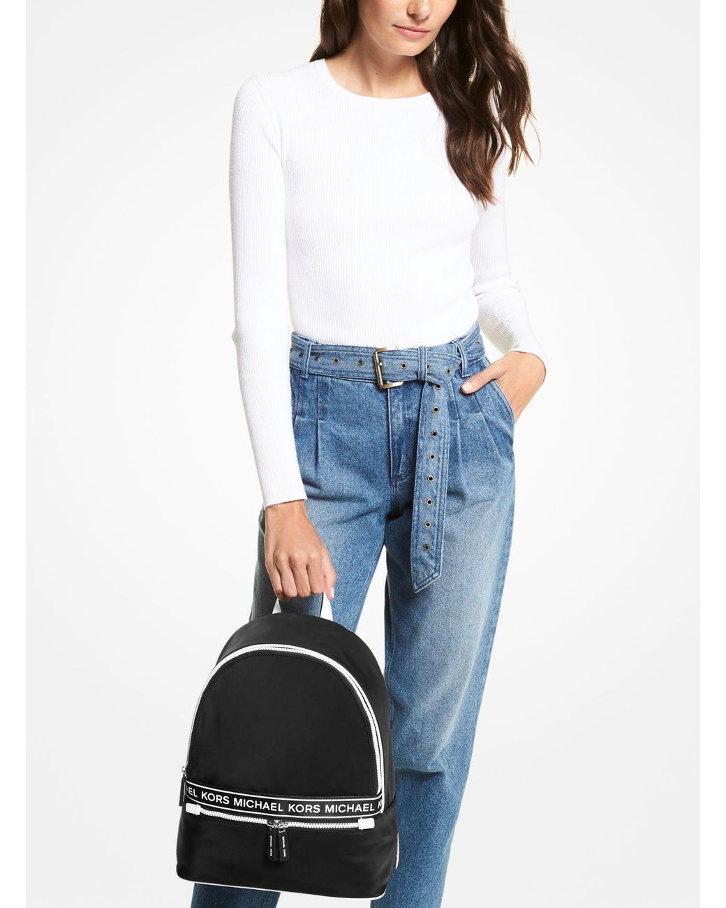 Michael kors tape bag deals
