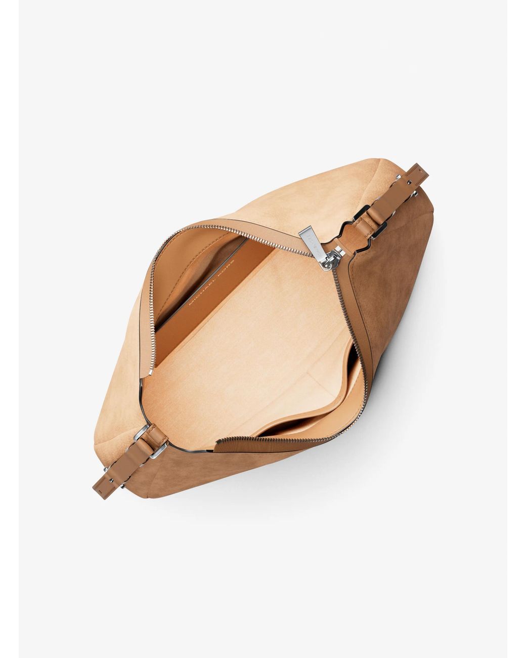 MICHAEL Michael Kors Natural Mk Nolita Medium Nubuck Shoulder Bag