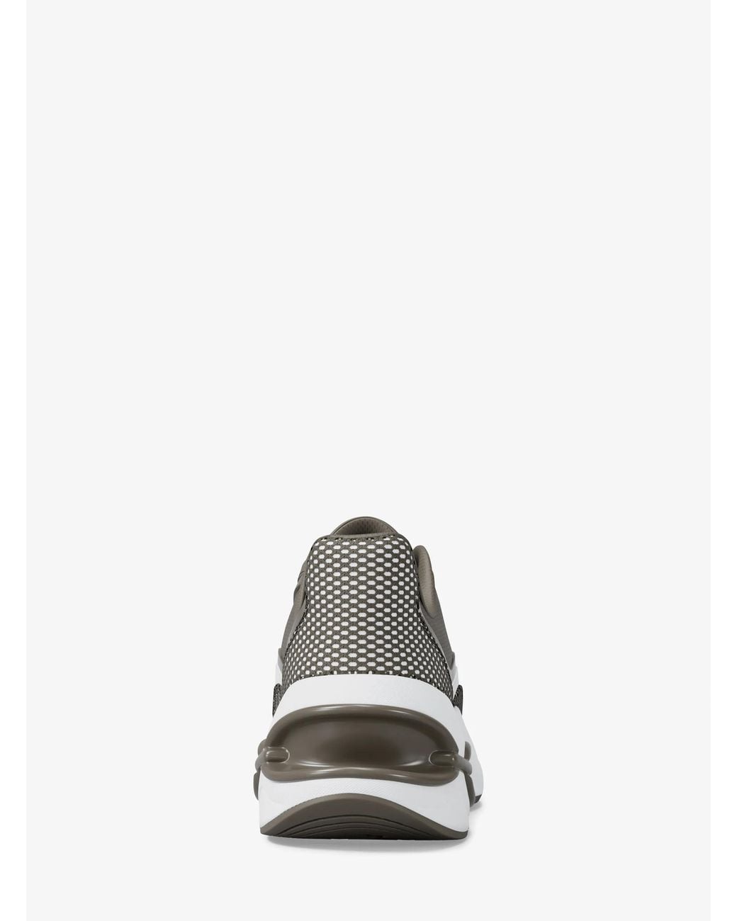 MICHAEL Michael Kors White Mk Toni Mixed-Media Trainers