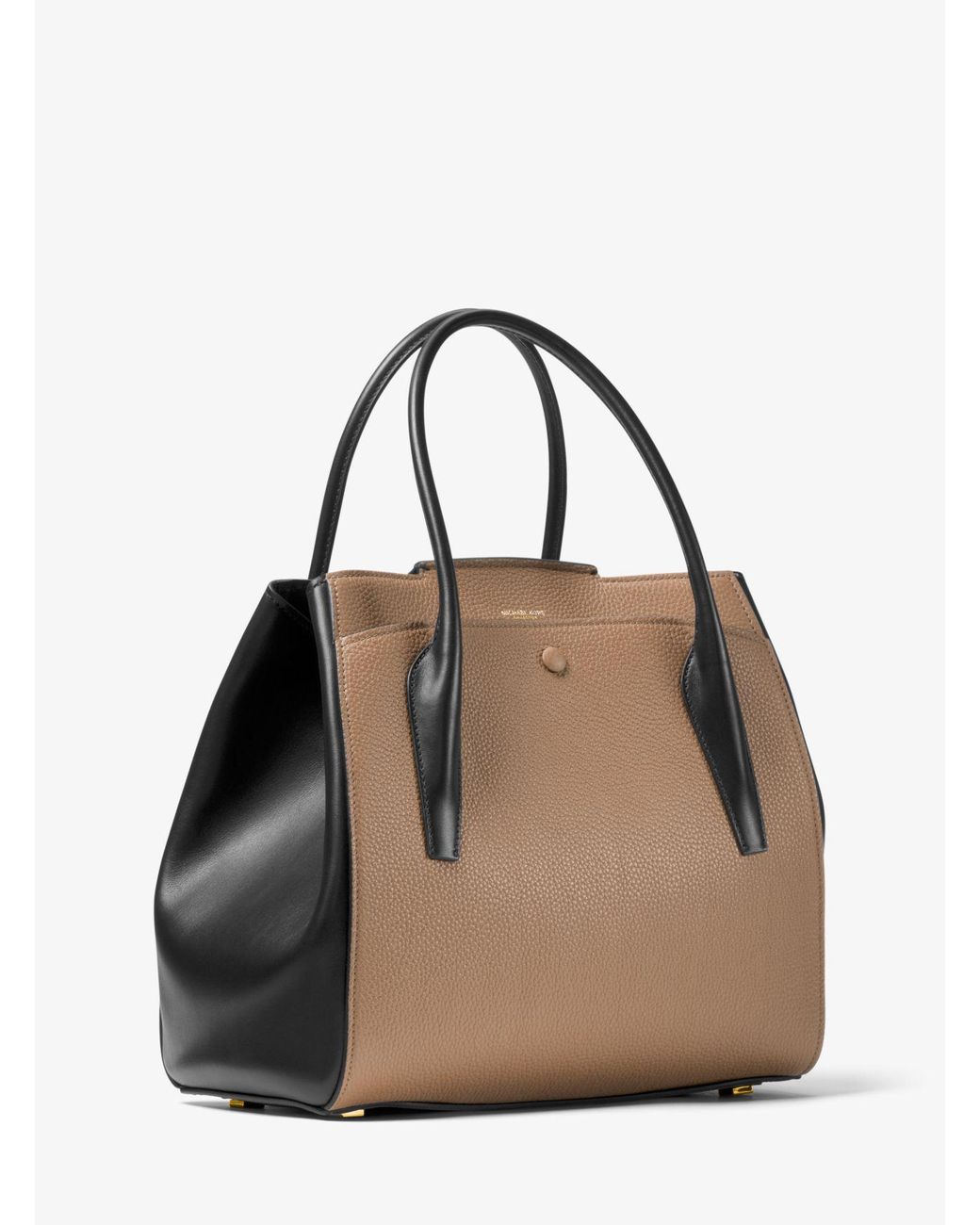 Michael Kors Bancroft Large Leather Tote in Black | Lyst