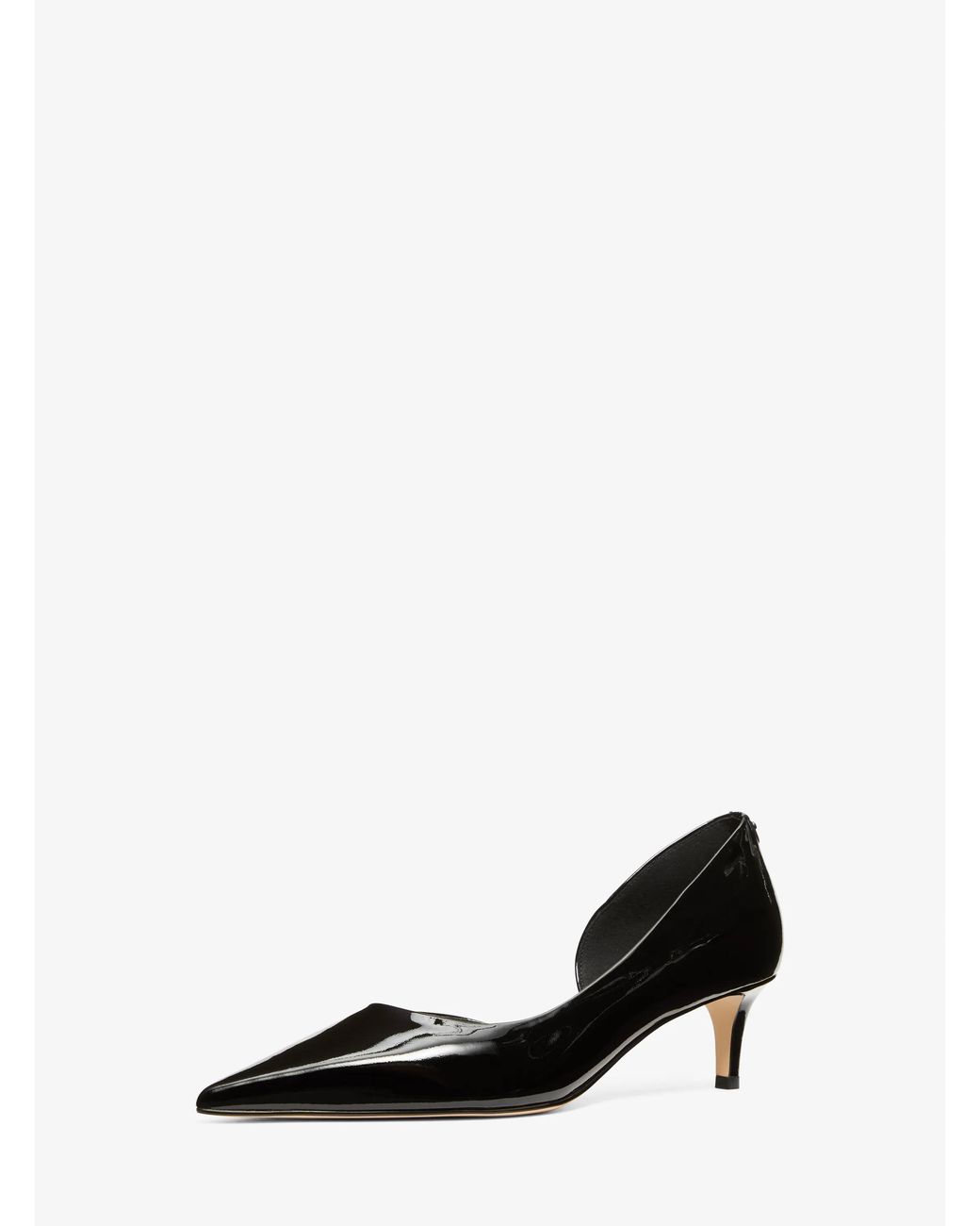 MICHAEL Michael Kors White Mk Elyse Patent Leather Pump