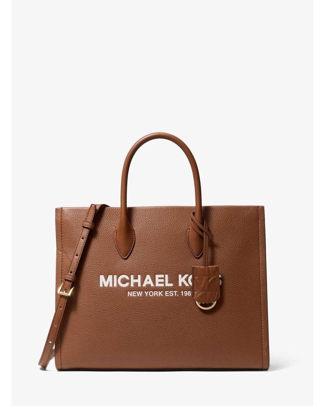 Michael kors sales brown leather tote