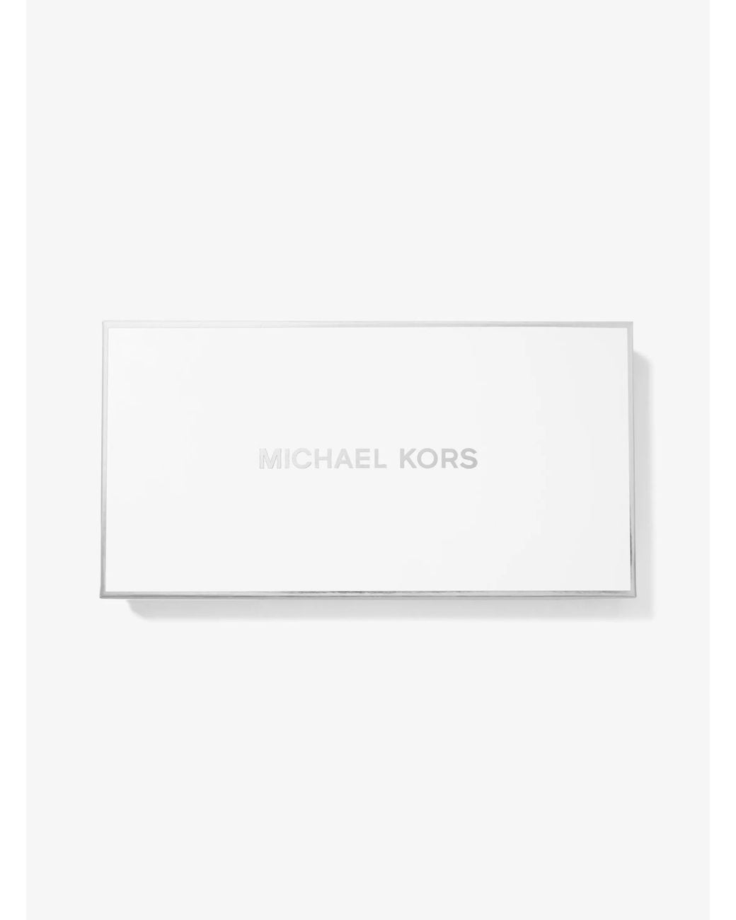 Michael Kors Gray Mk Large Logo Continental Wallet