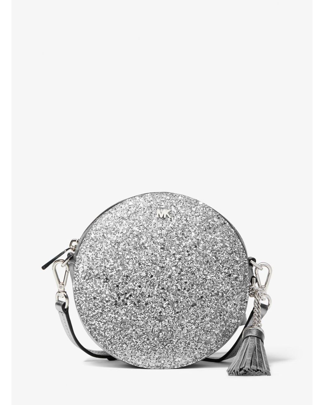 Borsa A Tracolla Rotonda Con Glitter di Michael Kors in Metallizzato | Lyst