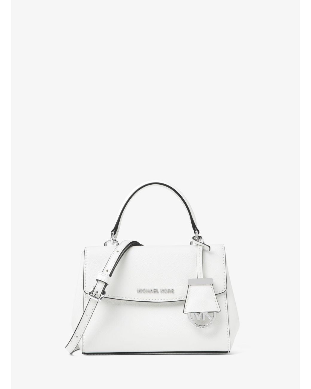 Michael Kors Mini Ava Crossbody White/Black - Earth Luxury