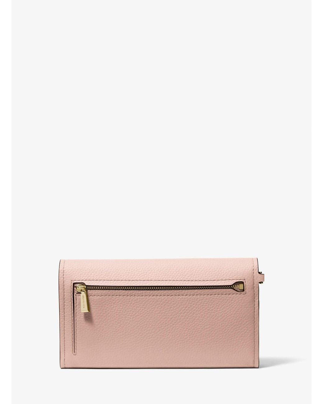 MICHAEL Michael Kors Pink Mk Jet Set Medium Pebbled Leather Smartphone Wristlet