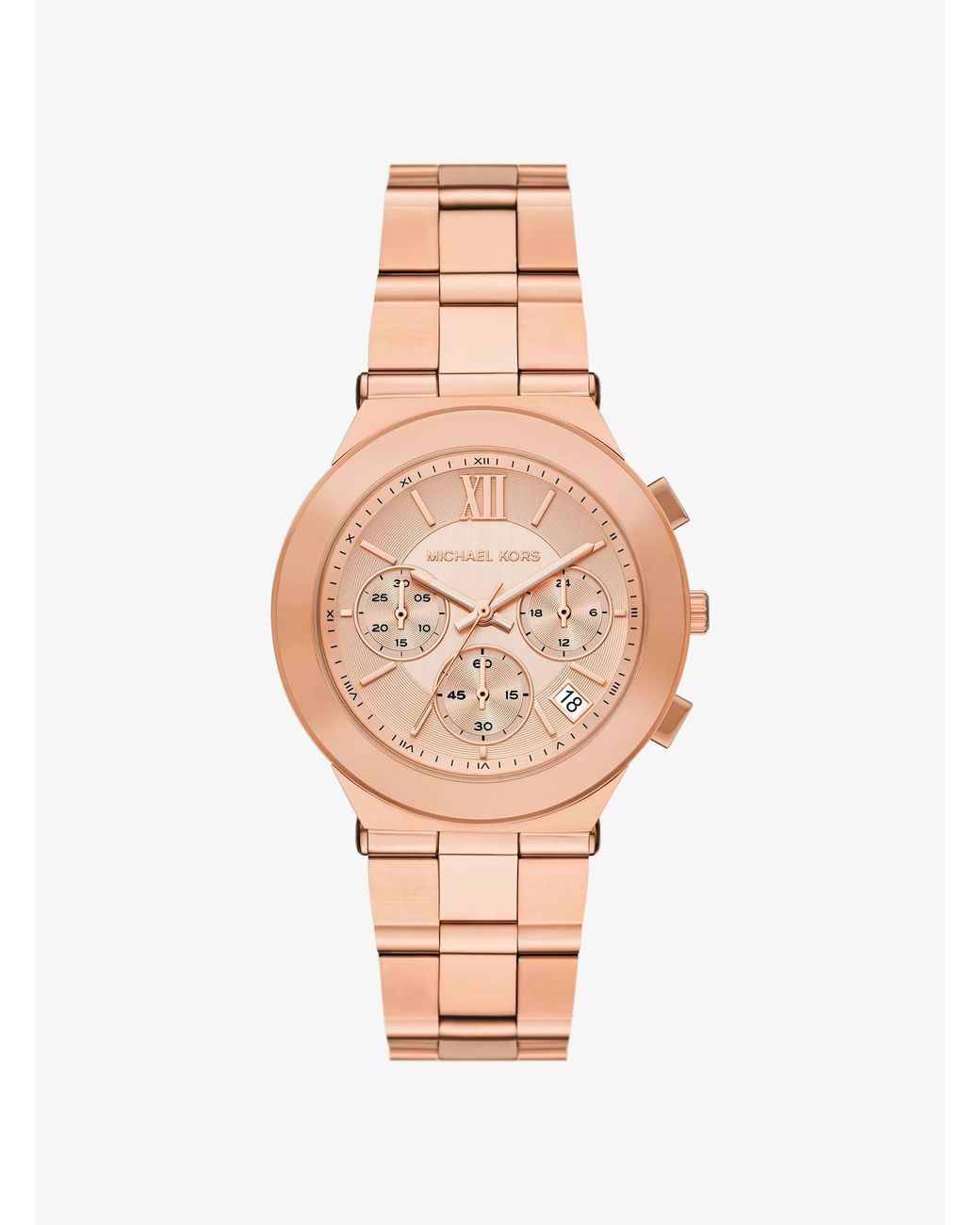 Michael Kors White Mk Billie-Tone Stainless Steel Watch
