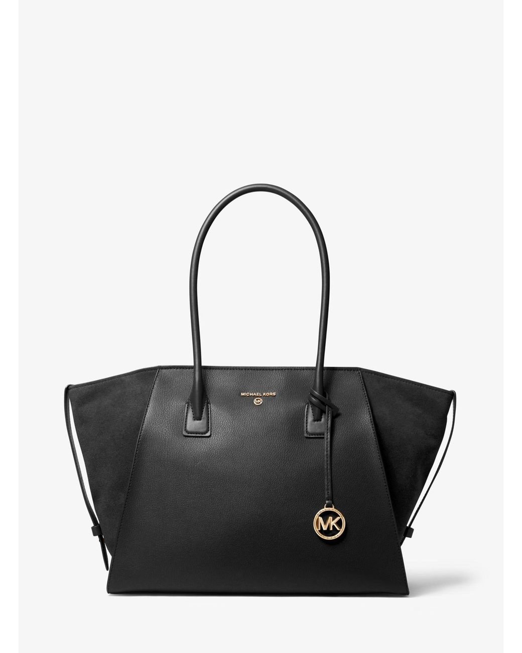 Michael Kors Avril Extralarge Leather Topzip Tote Bag in Black Lyst