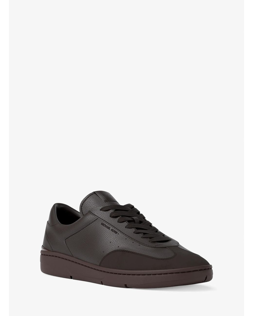 Michael Kors Black Mk Wilton Leather Trainers for men