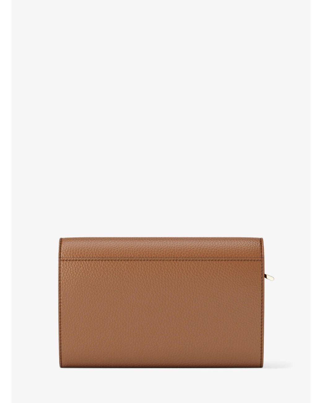 MICHAEL Michael Kors Brown Mk Jet Set Large Pebbled Leather Wallet