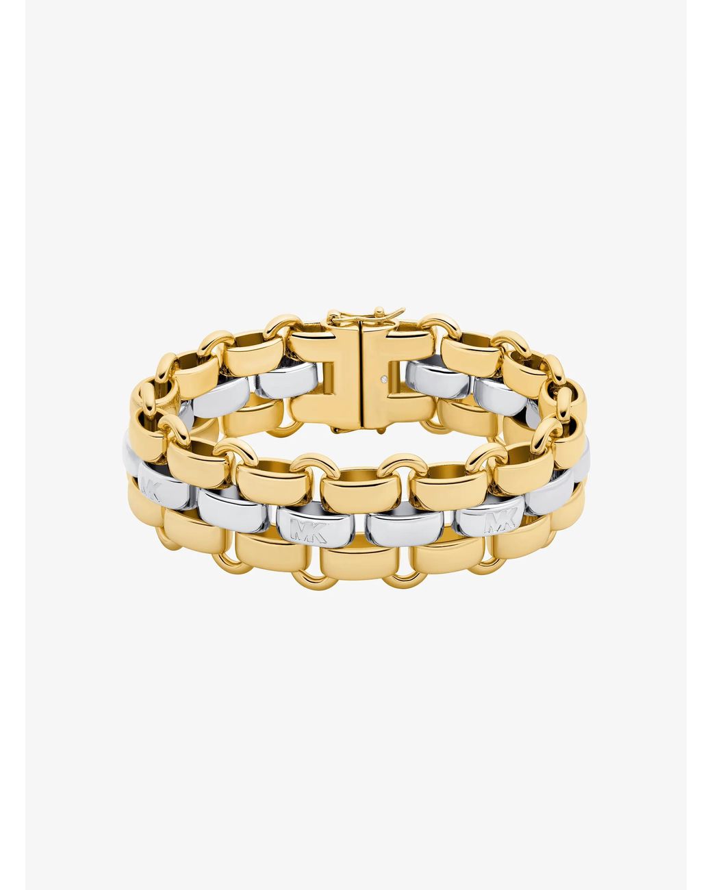 Michael Kors Metallic Two-Tone 3-Link Bracelet
