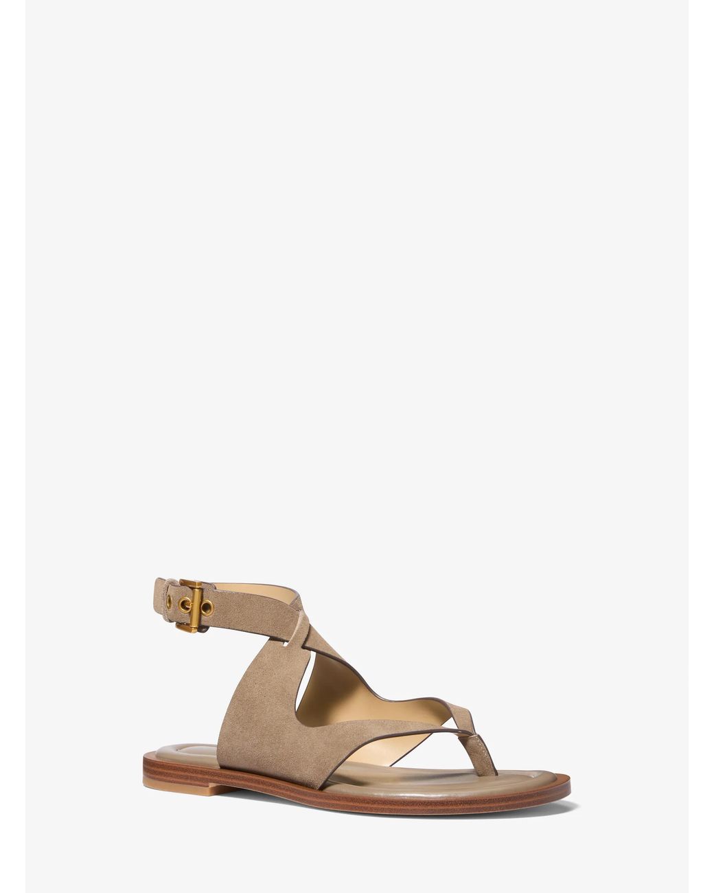 MICHAEL Michael Kors Natural Mk Irene Suede Wrap Sandal