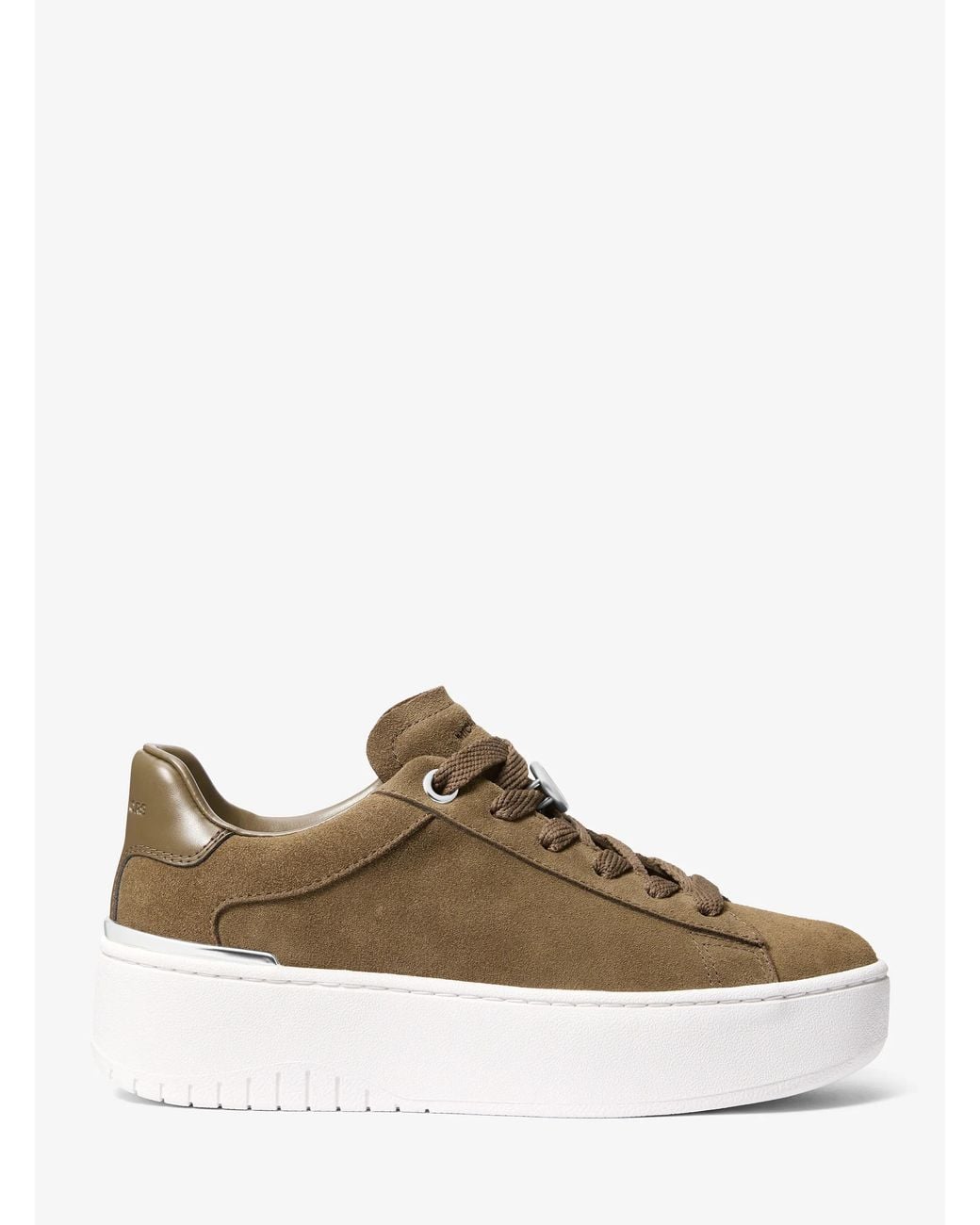 MICHAEL Michael Kors Green Mk Dottie Suede Platform Trainers